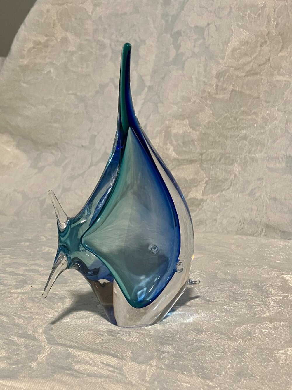 Bohemian Glass fish sculpture